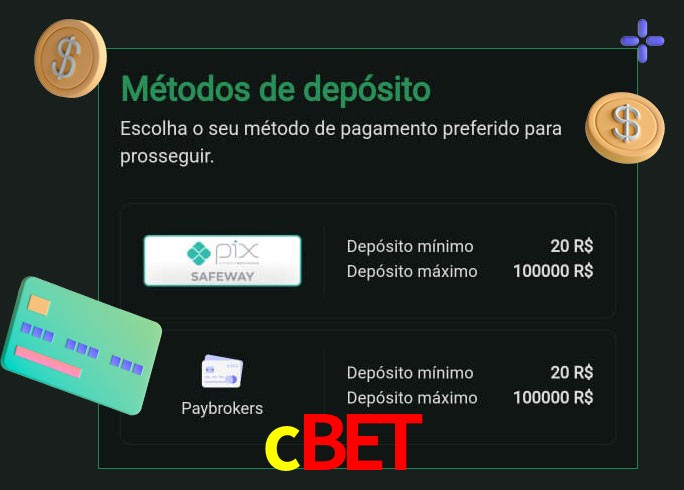 O cassino cbet oferece uma grande variedade de métodos de pagamento